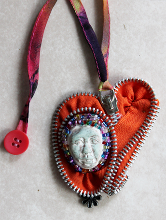 MELANCHOLY HEART NECKLACE by Connie Allen