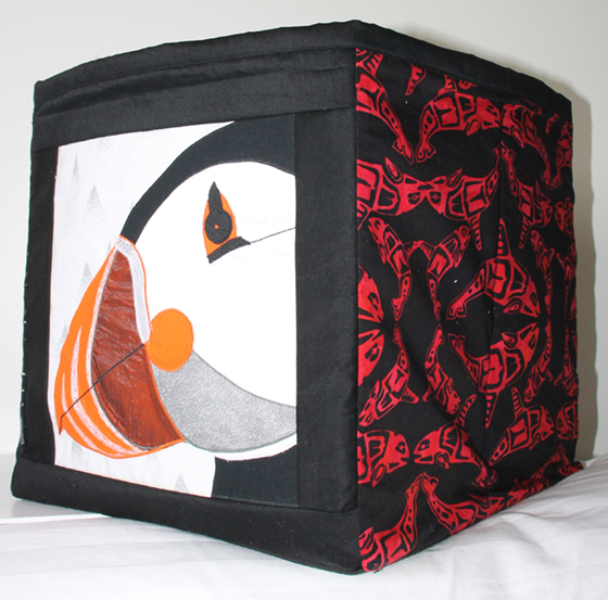 BOXED PUFFIN by Sandra Cooke